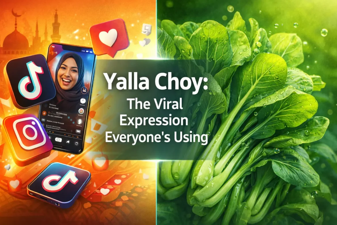 Yalla choy meaning explained - energetic Arabic phrase combined with Asian cultural elements trending on social media