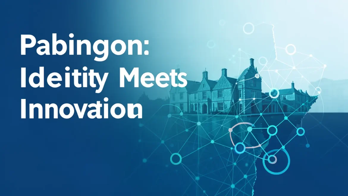 Pabington concept illustrated with modern branding elements, community symbols, and digital identity graphics