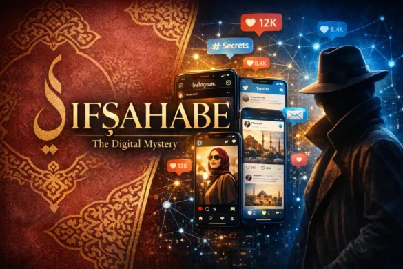 Ifşahabe mysterious digital phenomenon concept showing Turkish-inspired design elements and social media aesthetic