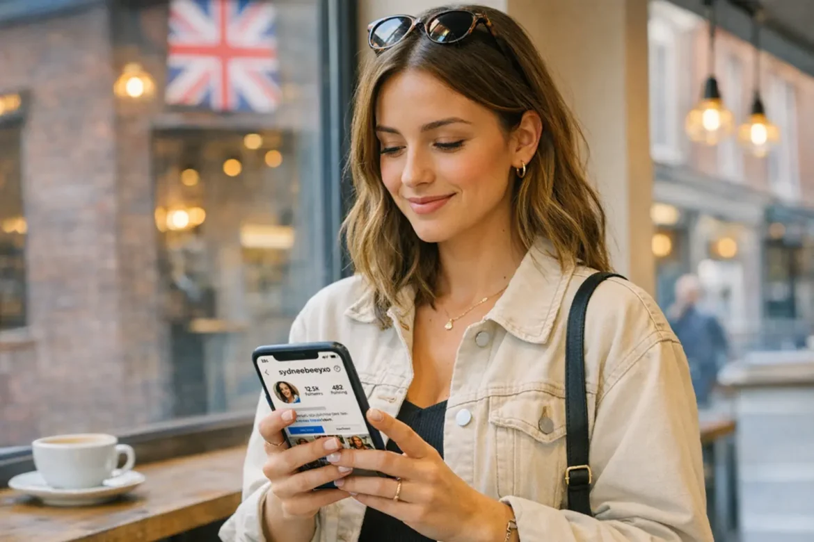 Sydneebeeyxo digital creator profile shown across social media platforms with fashion lifestyle content and engaged UK audience community