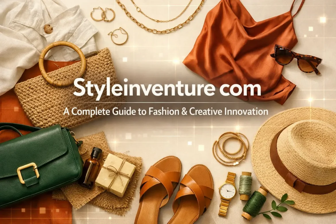 Styleinventure com platform showing fashion trends, sustainable style, and creative lifestyle inspiration for modern readers