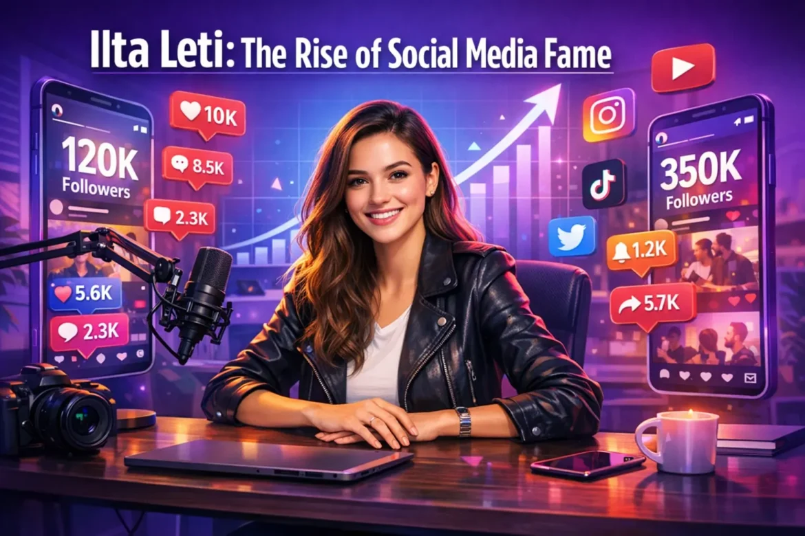 Ilta leti concept showing a social media creator building audience and influence across digital platforms