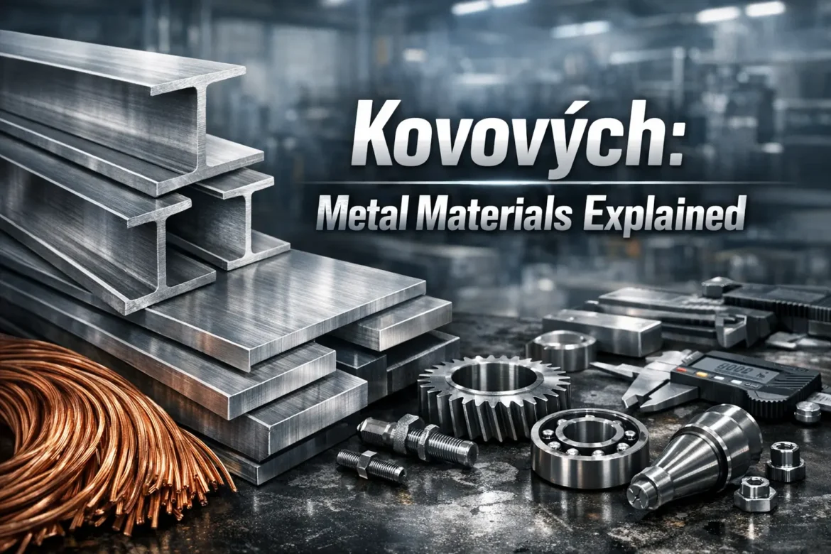 kovových metallic materials including steel aluminum and copper alloys used in industrial and construction applications