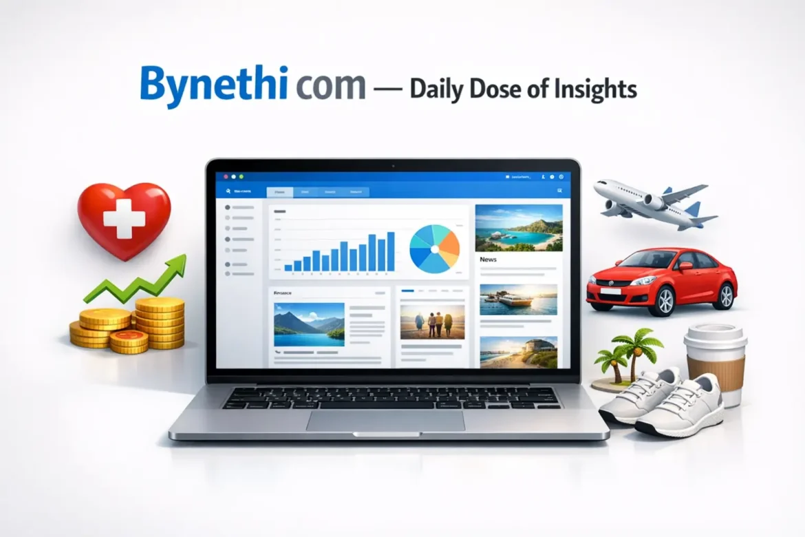 Bynethi com online platform for everyday knowledge on health finance technology and lifestyle