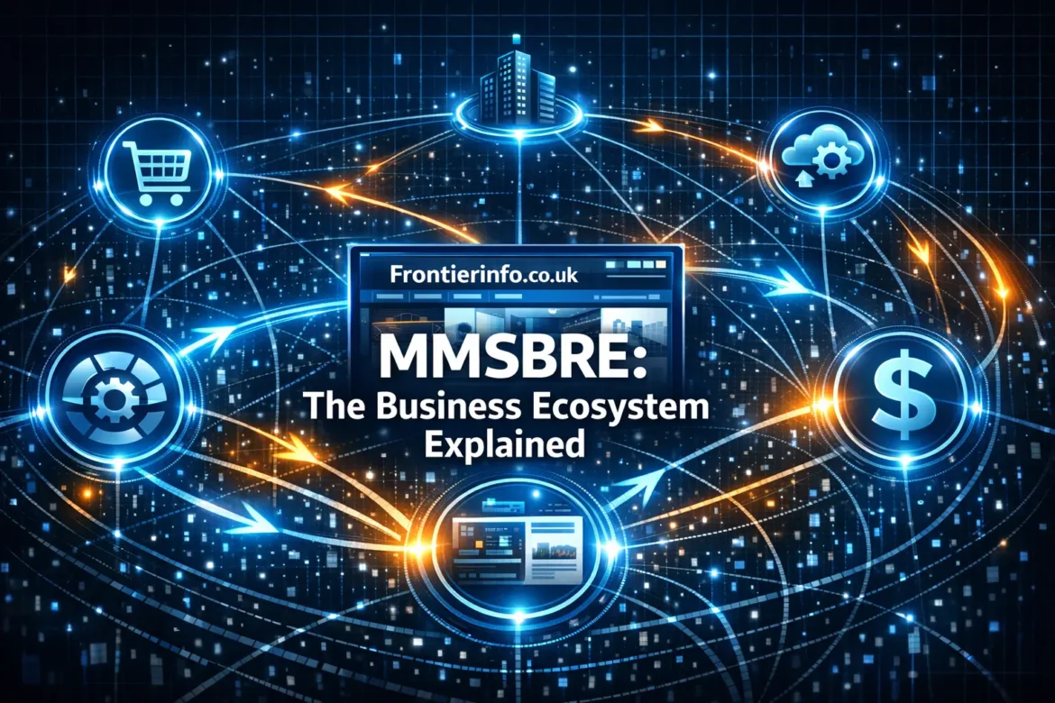 MMSBRE — modular multi-sided business resource ecosystem showing interconnected companies and digital platforms